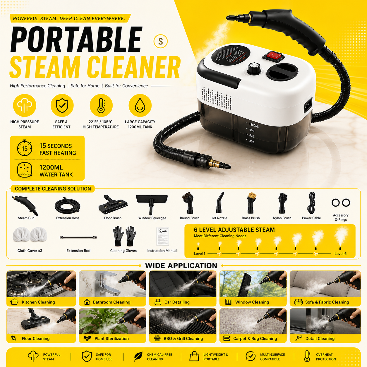 Portable Steam Cleaner
